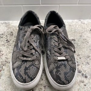 J/Slides Snakeskin Platform Sneakers